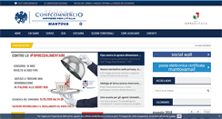 Desktop Screenshot of confcommerciomantova.it